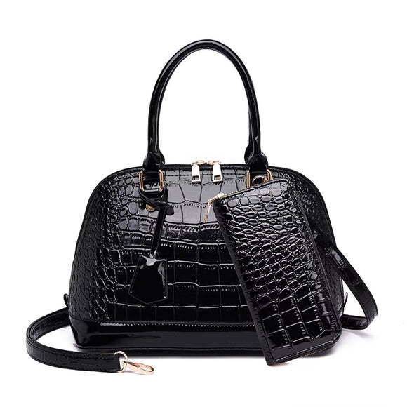 Tully Croc Textured Bag and Purse