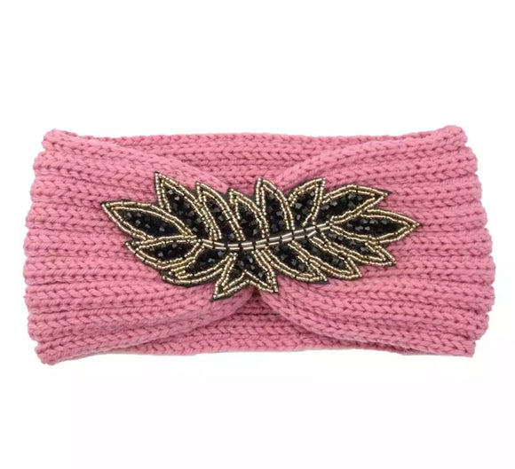 Embellished Kint Hairband Pink