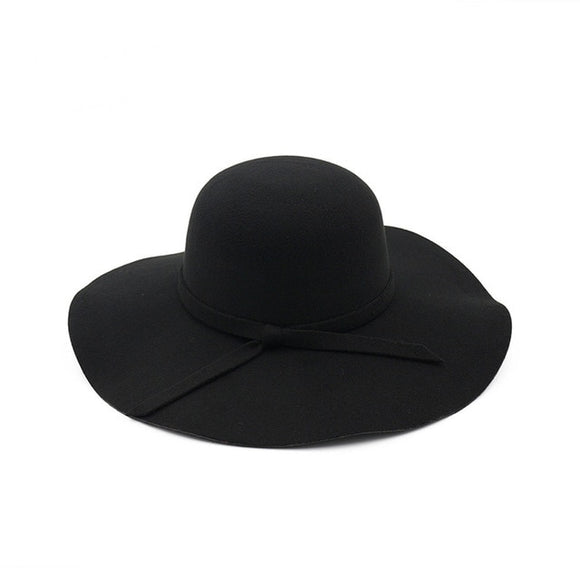 Black Floppy Fedora Hat