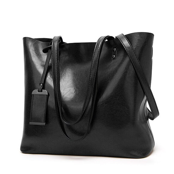 Christy Open Tote Black